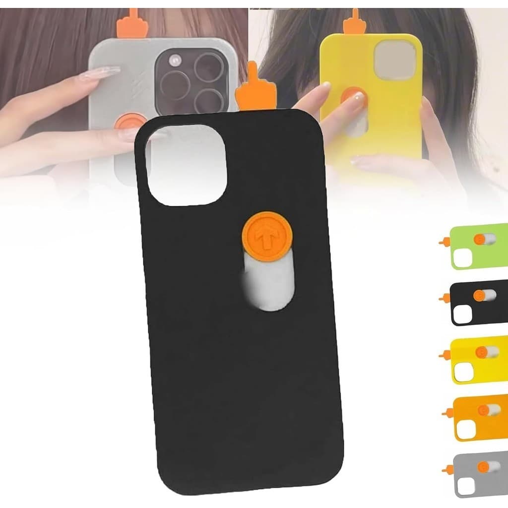 Brinquedo De Capa De Telefone Deslizante Com Dedo Médio Impresso Em 3D , Gesto Criativo E Amigável Para , Presentes Engr