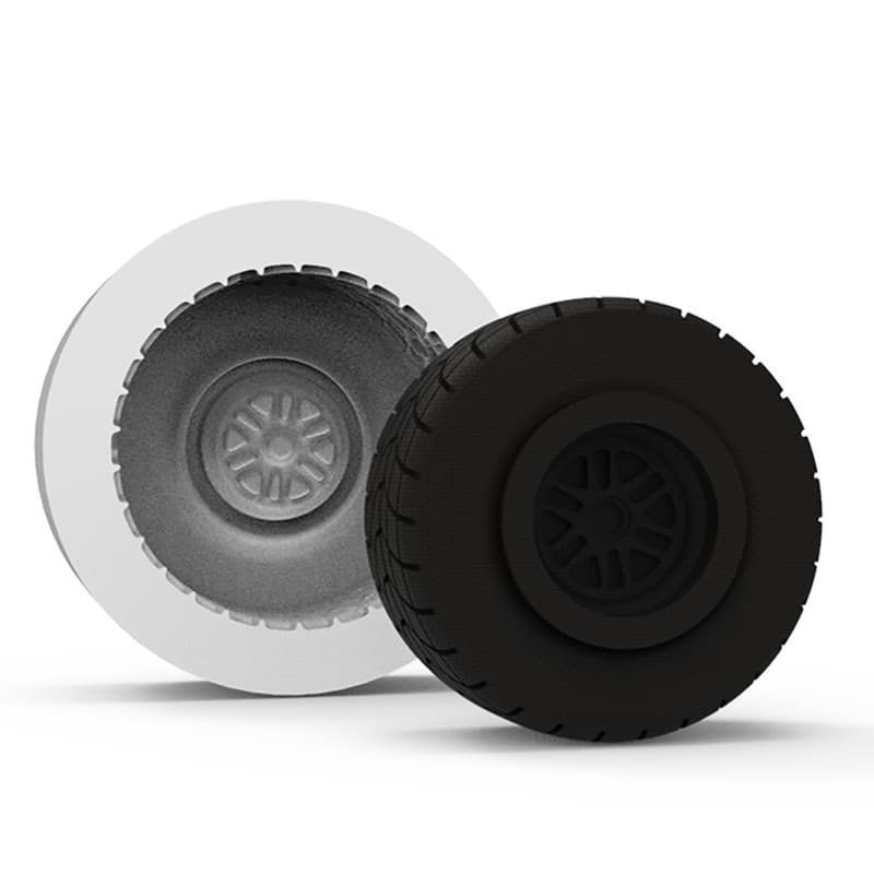 Forma de Silicone Roda Com Pneu Lembrancinha Chaveiro Vela Artesanato Resina Gesso Sabonete