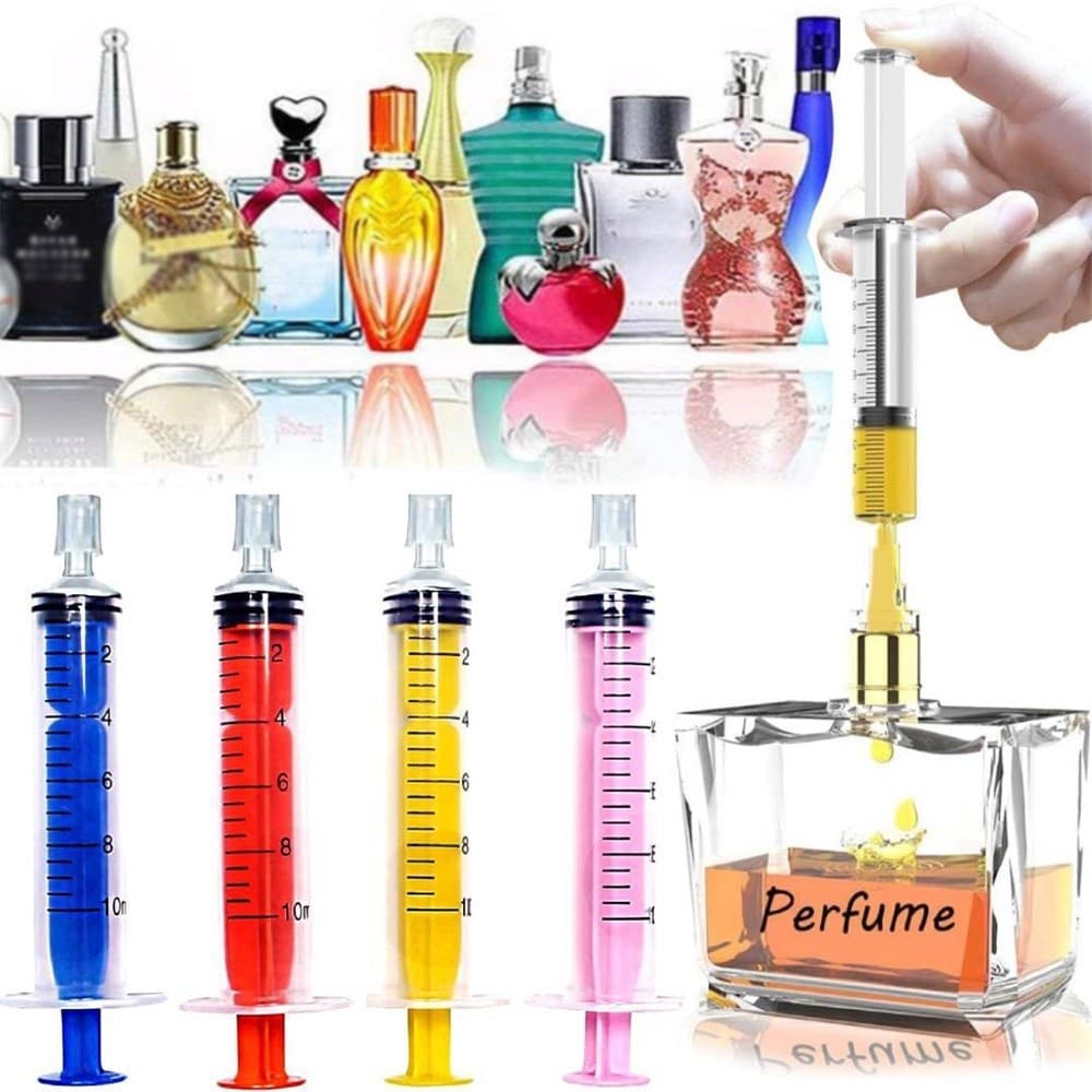 Ferramenta De Transferência De Perfume 5ml/10ml Conector Decantar Tubo Borracha , Cosmético De Seringa Colorida , Dispen