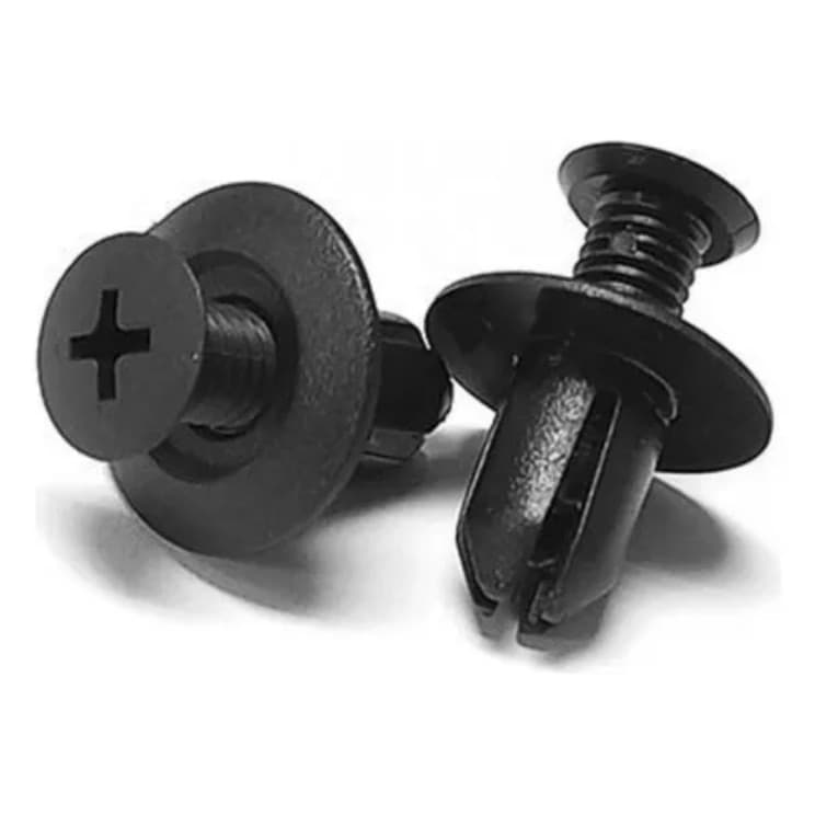 Pacote De Fixadores Presilha Parafuso Plástico Automotivo Carro 8.1mm 100 Peças