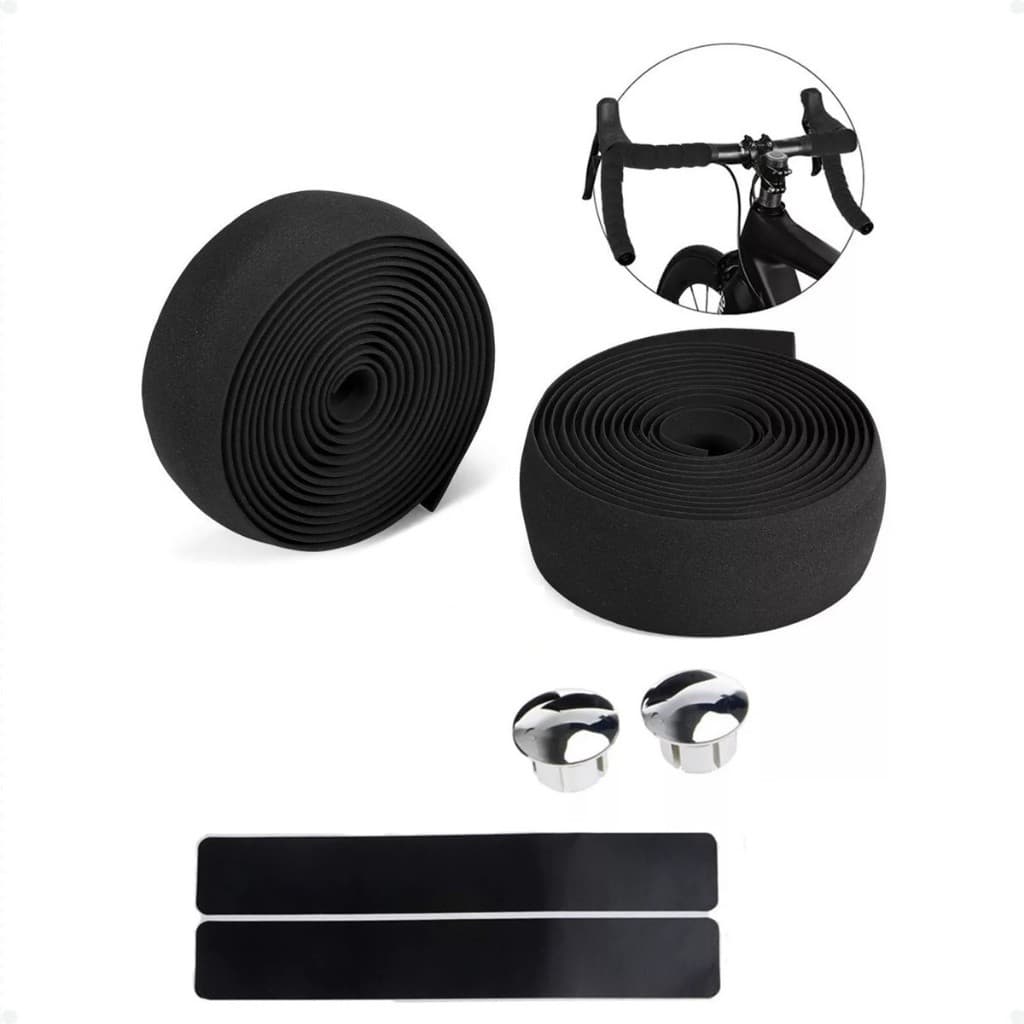 Par de Fita para Guidão Speed Bike Road EVA - Macia, Confortável e Antiderrapante para Ciclistas Acessórios De Bicicleta