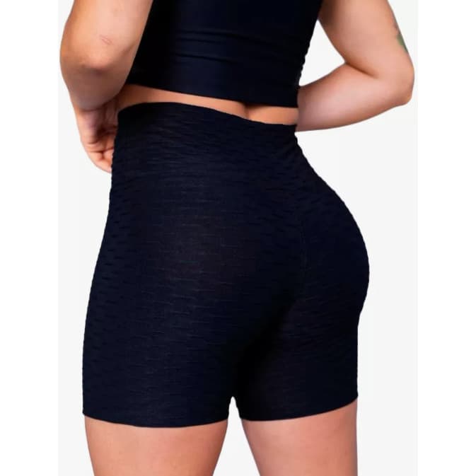 Shorts Bolha Texturizado Academia Fitness Roupa Feminina