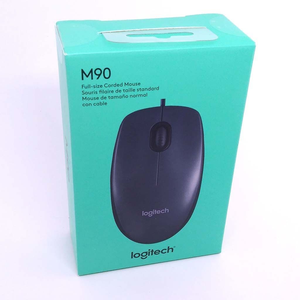 Mouse com fio USB Logitech M90 Preto 1000dpi Lacrado na Caixa