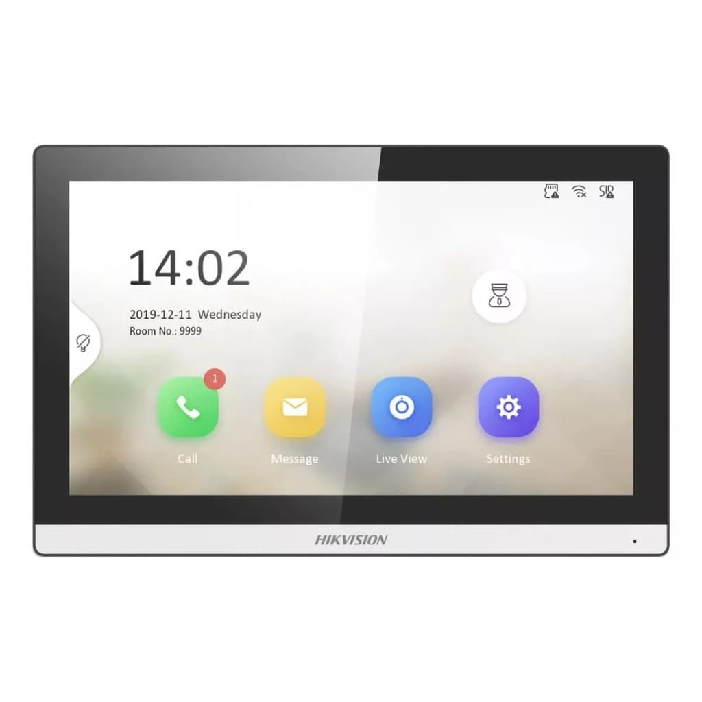 TELA IP INTERNA PARA VIDEO PORTEIRO DS-KH6350-WTE1 - HIKVISION