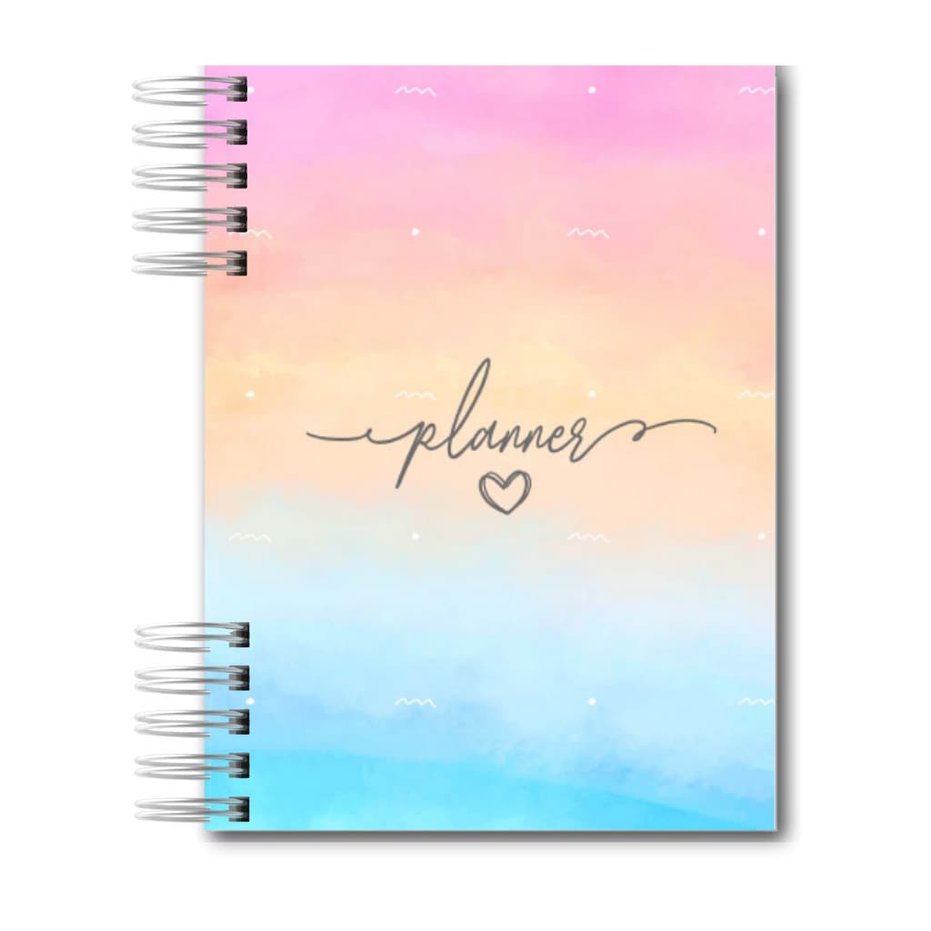 Agenda Planner Cores Permanente Capa Dura 2026