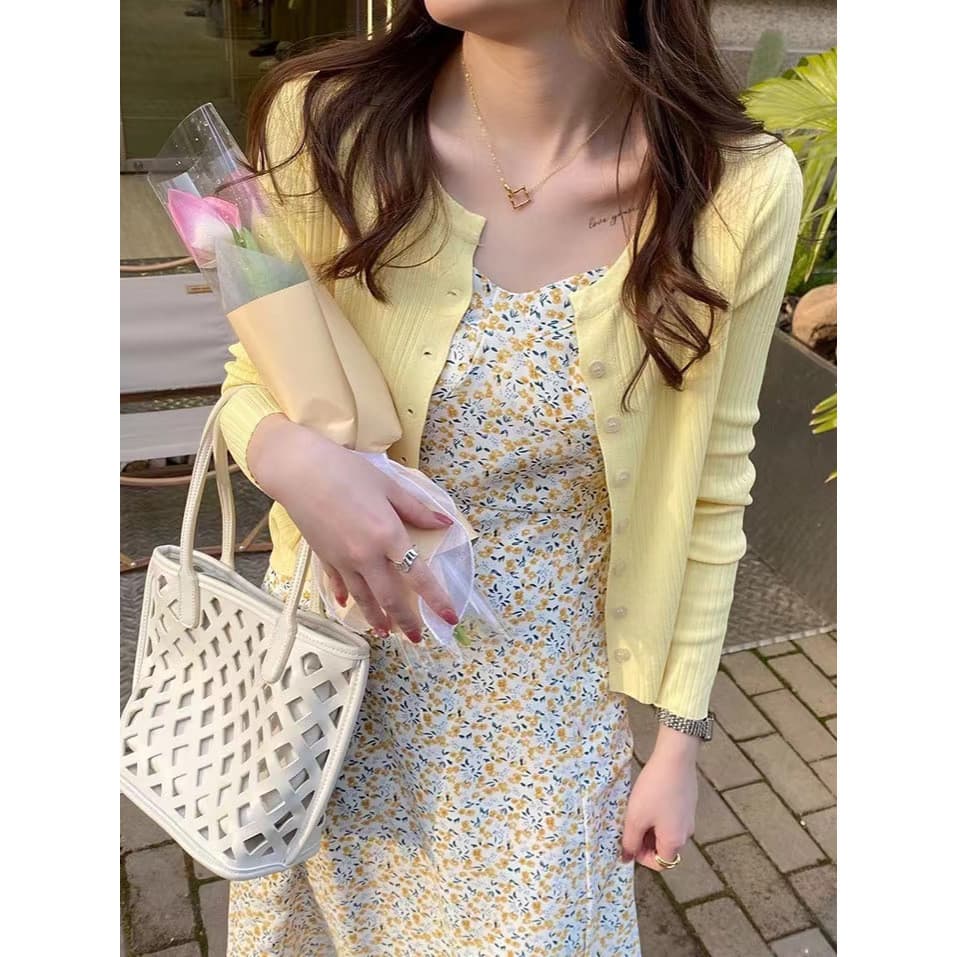 Protetor solar feminino de malha de seda Ice Silk Cardigan Vestuário feminino de manga comprida
