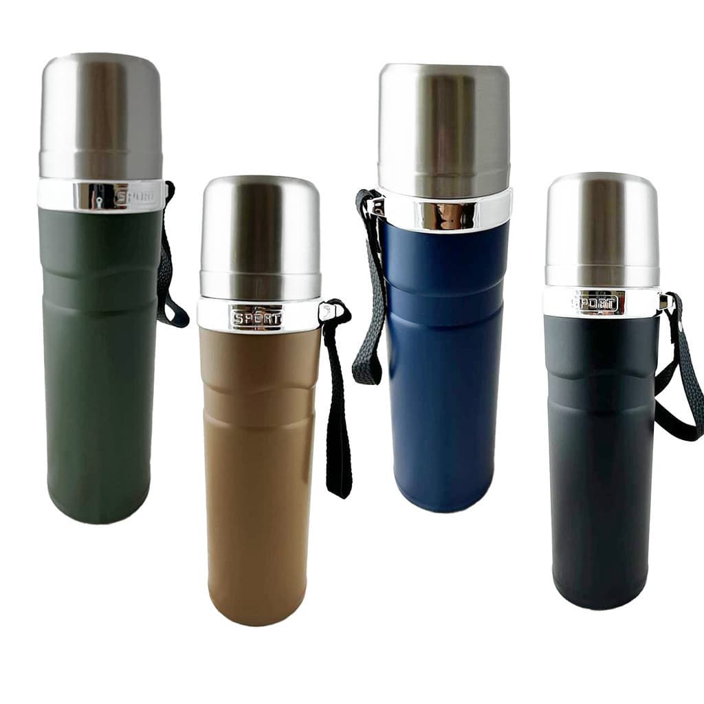 Garrafa Térmica Inox 800ml Chimarrão Café Chá Sport Academia Quente e Frio Isolamento