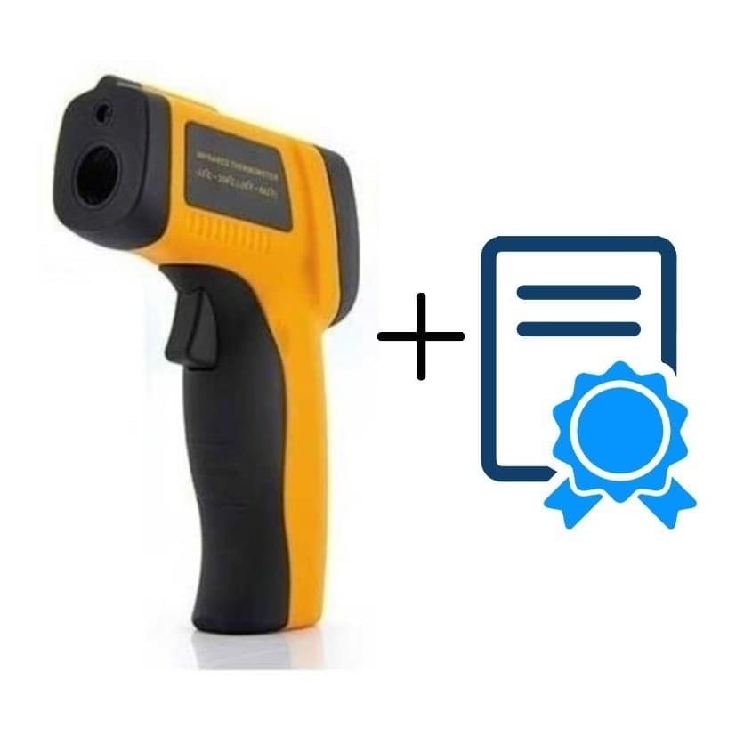 Termômetro Laser Digital Industrial Certificado Calibração