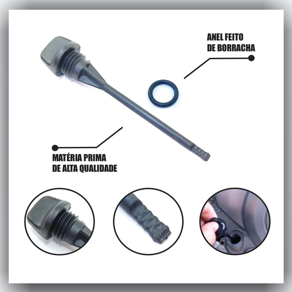 Vareta Medidor nível do óleo TITAN 160 FAN 160  CG 160 START NXR 160 BROSS Com Anel de Vedação