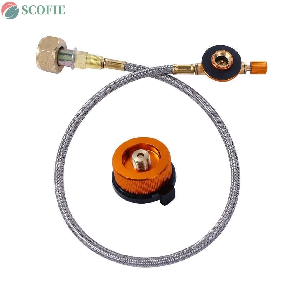 SCOFIE Adaptador De Recarga De Propano Para Acampamento , Fogão A Gás , Suprimentos De Sobrevivência , Equipamento Turís