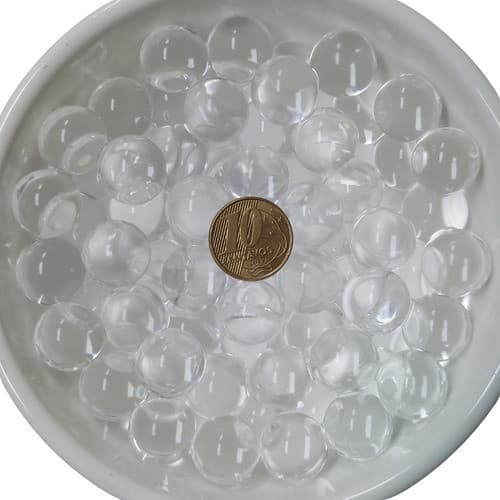 Bolinhas Gel Transparente Cresce Água Grandes Rende 9 Litros