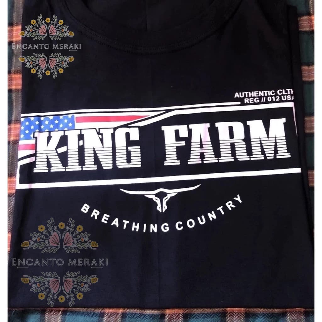 Camiseta Premium Camisa 100% Algodão Country King Farm 100% Algodão plus size Streetwear Lançamento