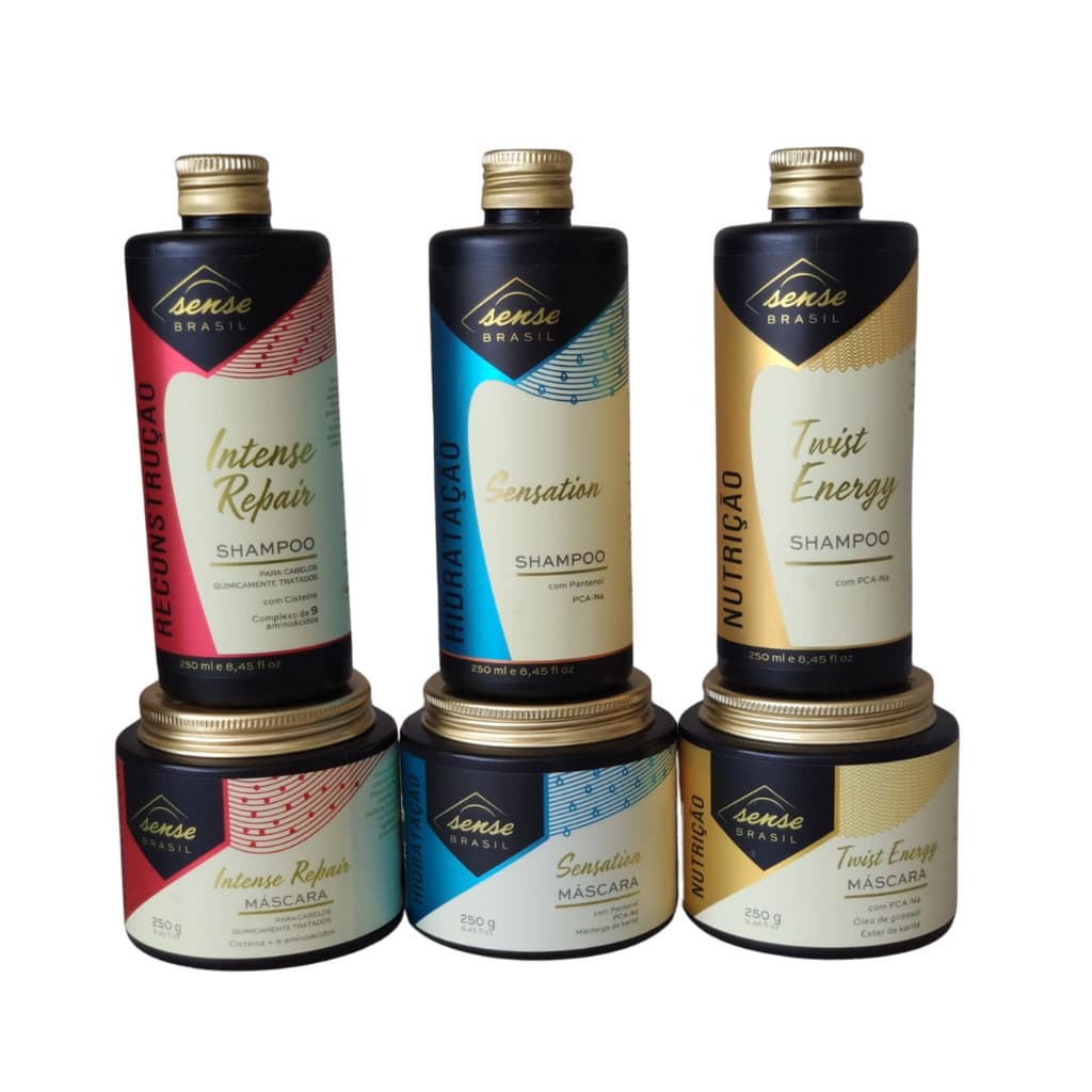 Sense Trio Cronograma Capilar  (Shampoo + Máscara) 250ml