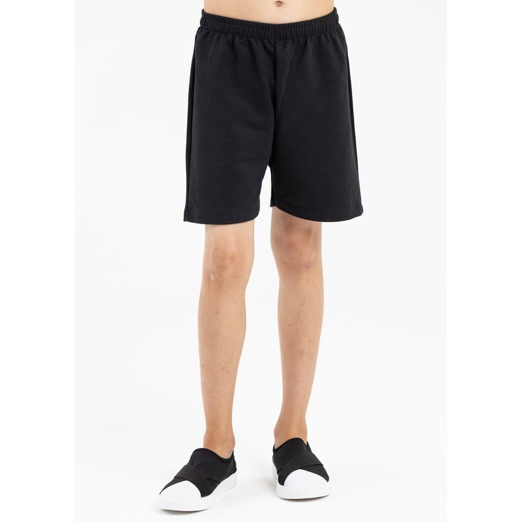 Shorts Infantil Moletom Sem Pelúcia Unissex Confortável Macio Dia a Dia