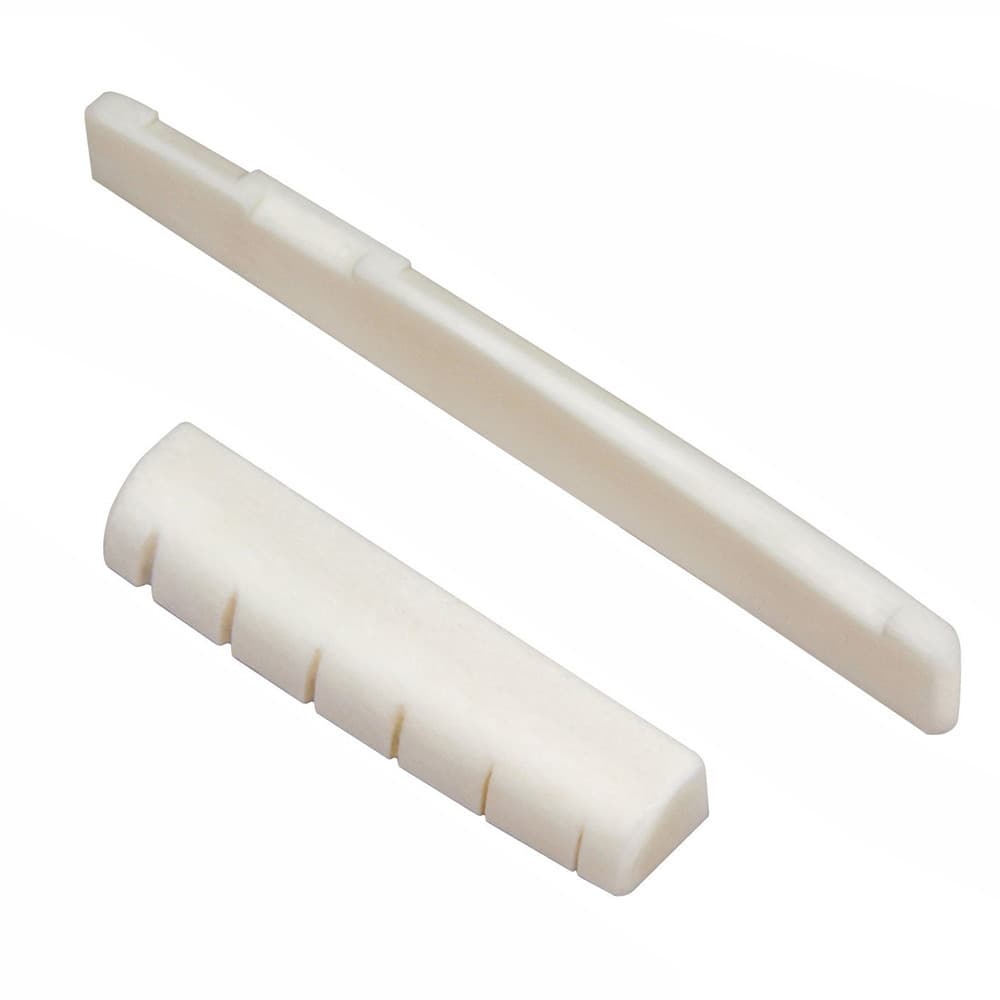 Porca De Sela De Guitarra Osso De Gado Branco Para Folk De 41 Polegadas