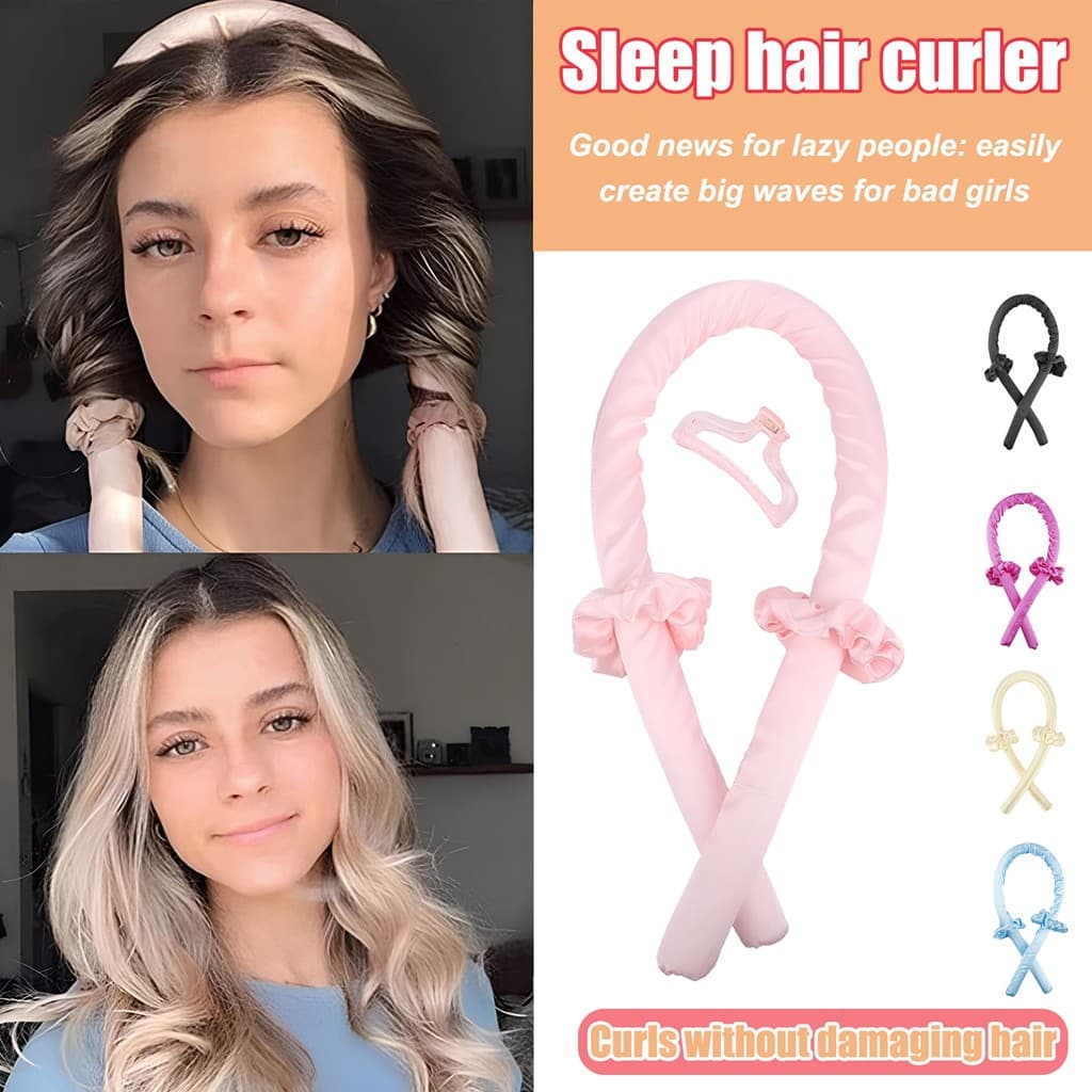 Cachos Naturais Acessórios Para O Cabelo Modelador De Tecido De Seda EVA Wave Seguro E Conveniente Sono Sem Calor Ferro