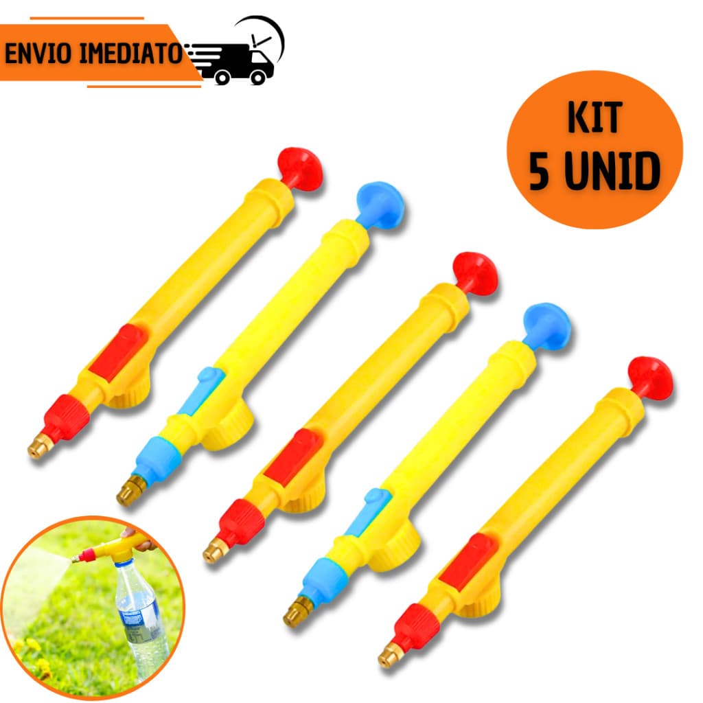 Pulverizador Borrifador para Garrafa Pet Manual Pressão Bico Regulável Regador Jardim Plantas