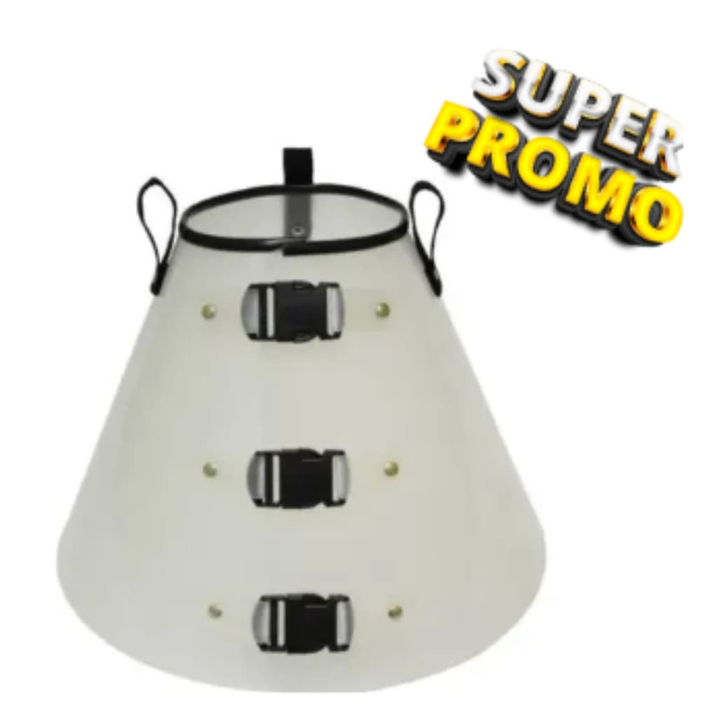 Colar Cone Cirúrgico Elizabetano 51x30 Cachorro E Gato N10