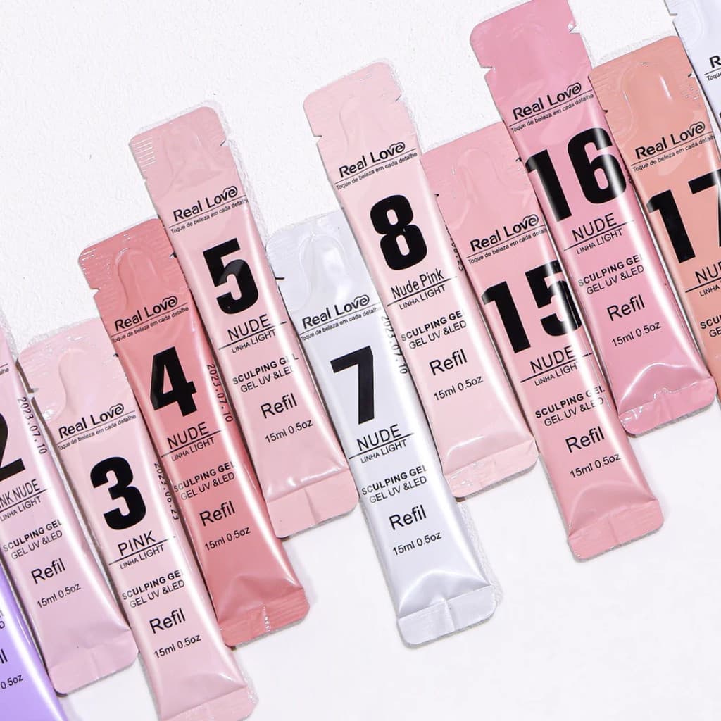 Refil Gel de Modelagem para Unhas Sculpting Gel Linha Light 15ml - Real Love