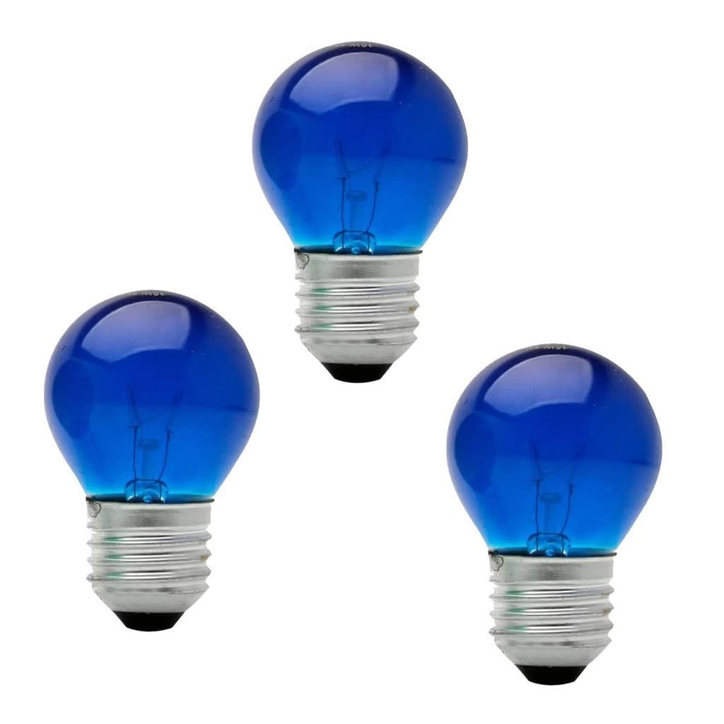 Kit 3 Lampada Bolinha Decorativa Colorida Abajur Festa 15WX127V Mini Bulbo Lustre
