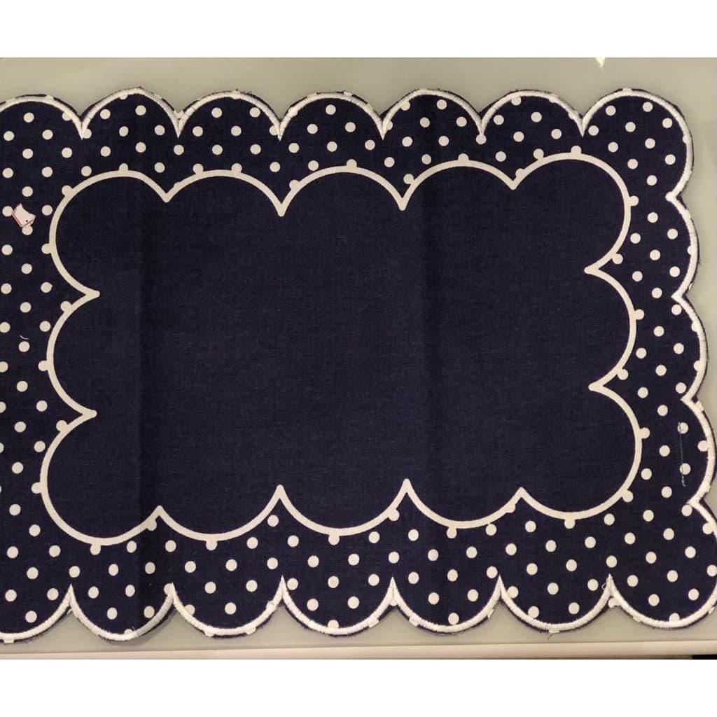 Lugar americano Cotton em tecido L33xP48cm cor azul marinho