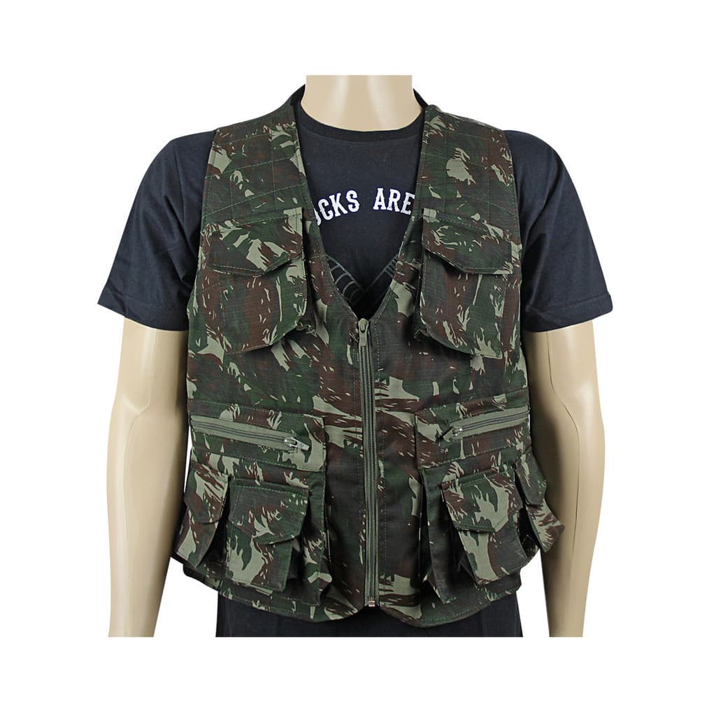 Colete de Pesca Ripstop Elite Camuflado Multiuso Adventure