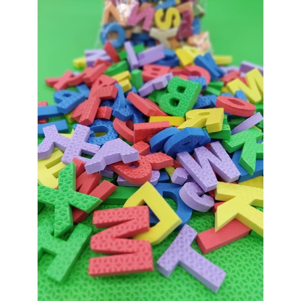 Alfabeto 130 Letras Em Eva  Coloridas ( kit com 5 Alfabeto de 6mm.)