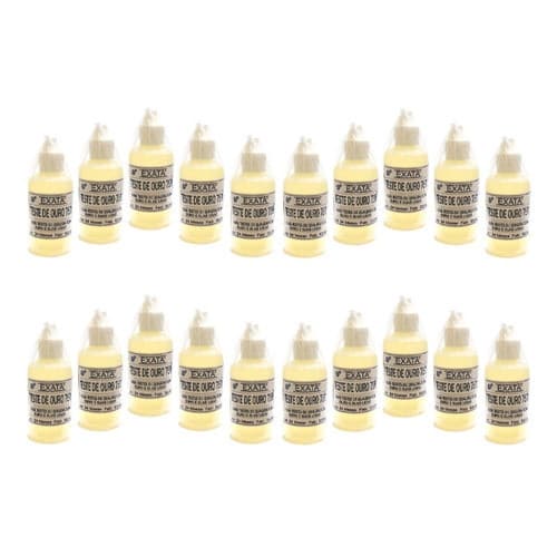 Kit Exata Teste Ouro Prata = 20 Frascos 18k Com 30 Ml - Atacado