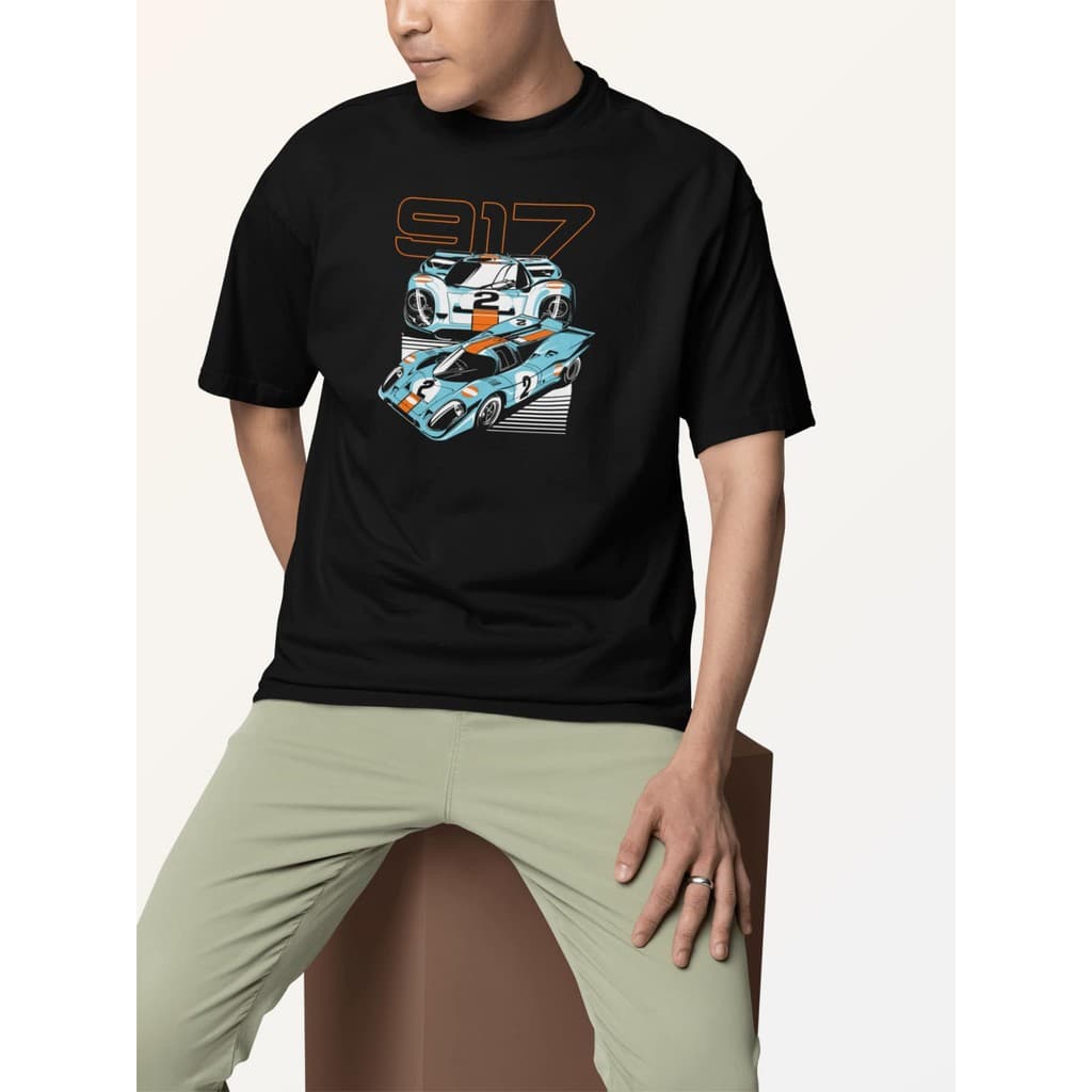 Camiseta Masculina Unissex 100% Algodão Blusa Streetwear Gola Redonda Com Estampa Grande - Formula 1