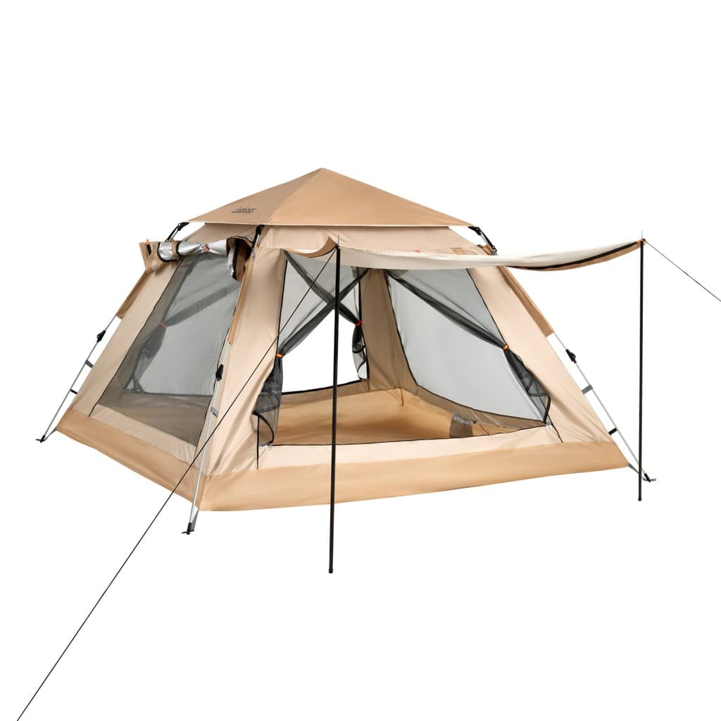 Barraca Camping 4 Pessoas A Prova D'agua Bege Leboss LB-HW005