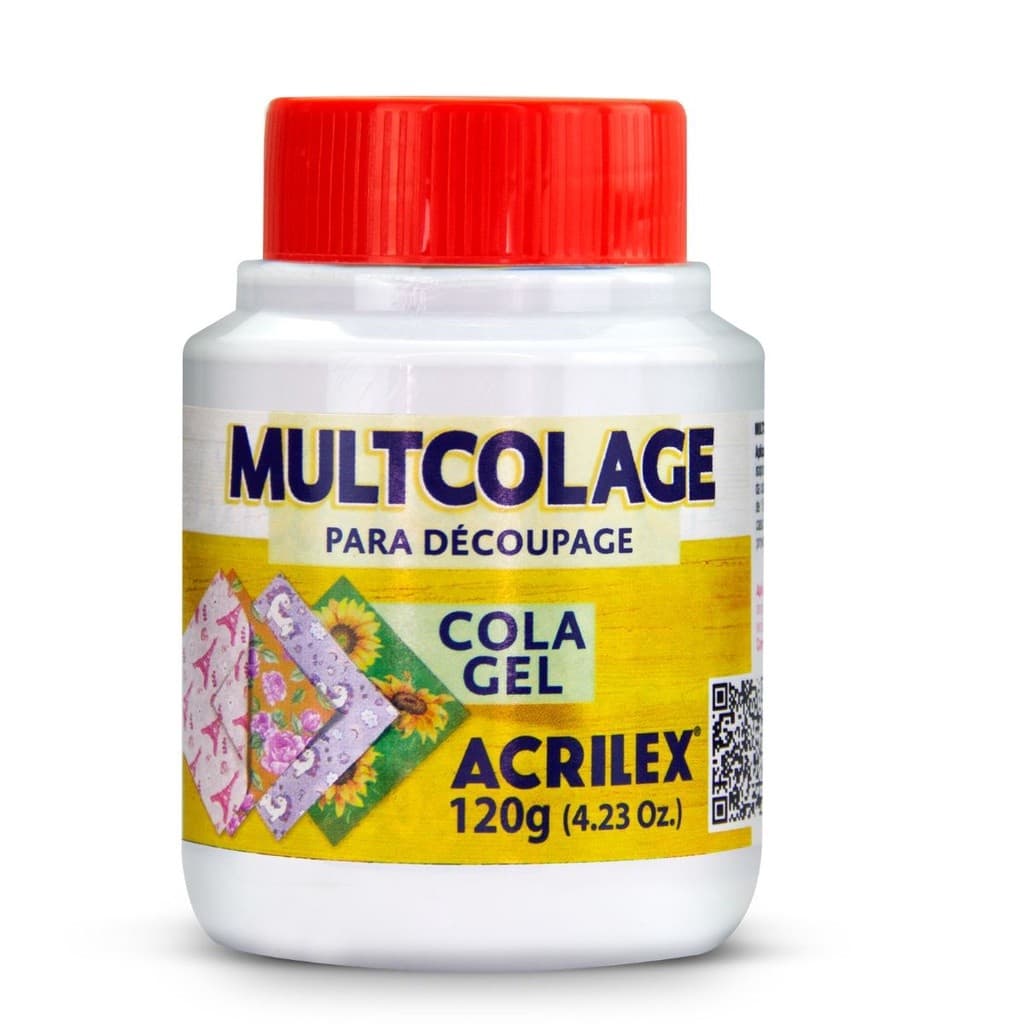 Multcolage Acrilex 120g fácil aplicação