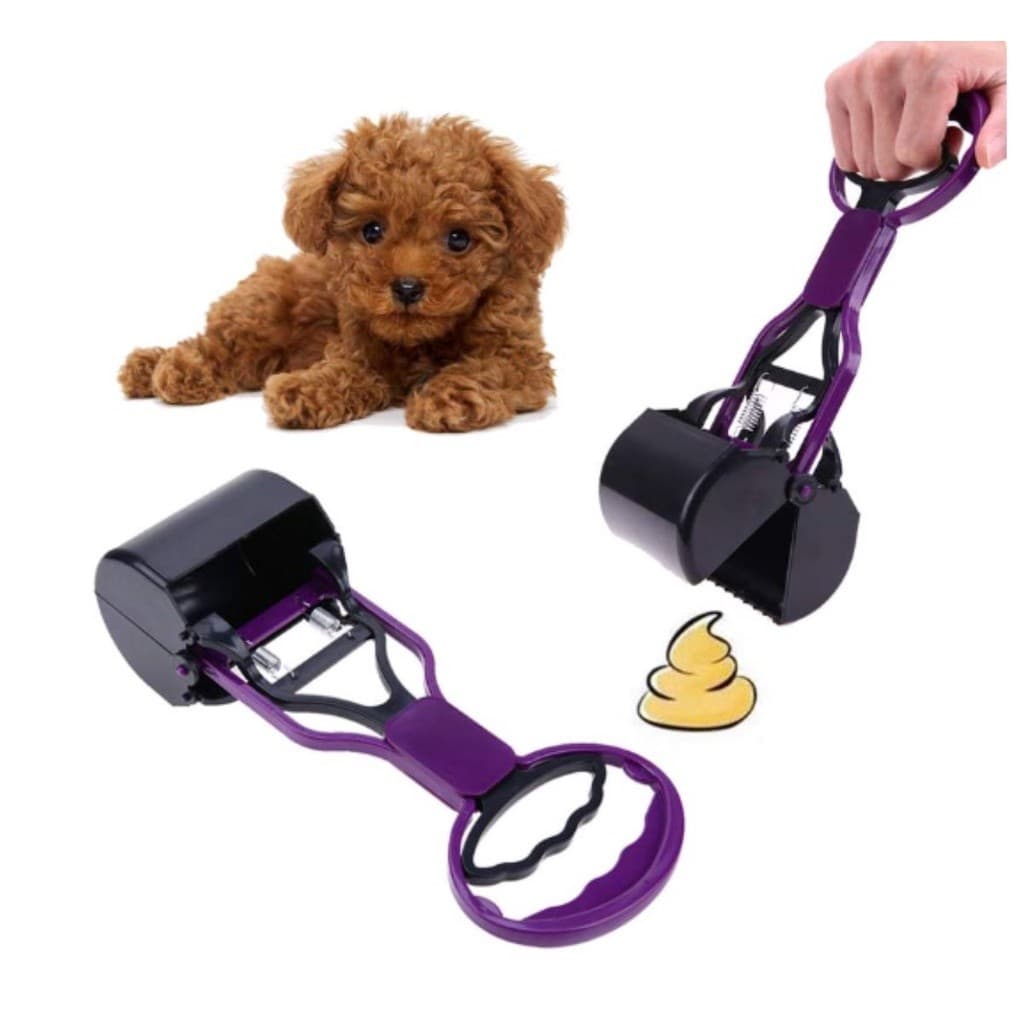 Pá Pazinha Coletora Cata Caca Média Fezes de Cachorro Gato Pet Prático Colorido Plástico Automático