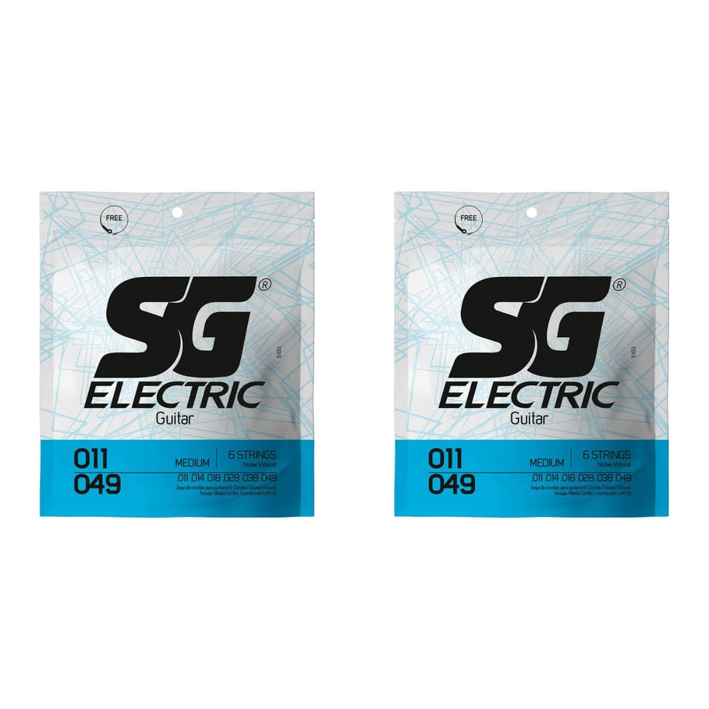 Encordoamento SG 011 para Guitarra Elétrica - 02 Jogos