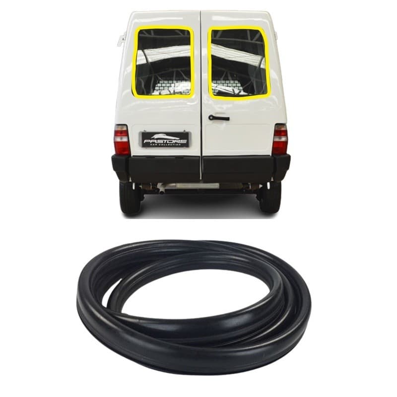 Borracha Vedação Vidro Vigia Traseiro FIAT Fiorino Bau 1991 á 2013 Envio Imediato