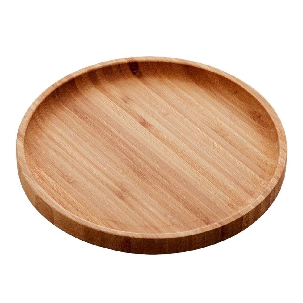 Bandeja Tabua de Bambu para Petisco Round Lyor 20cm