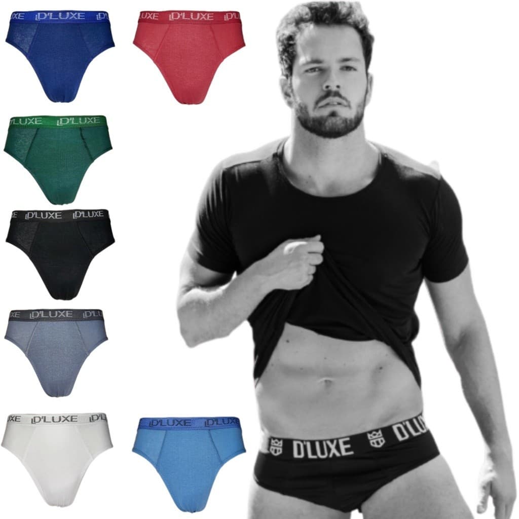 Kit 12 Cuecas Algodão Slip Tradicional Confortavel Oferta imperdível