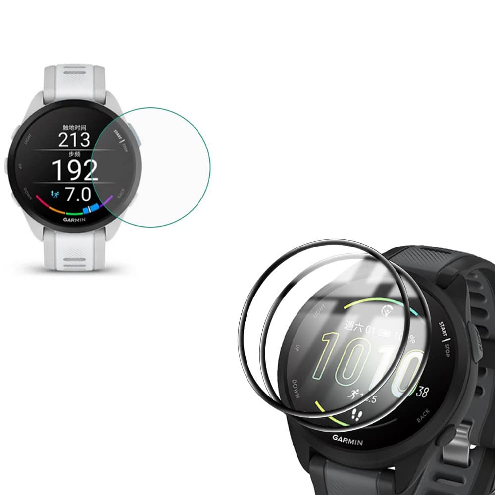 Protetor De Tela De Vidro Temperado E PMMA Para Garmin Forerunner 165/165 Music Anti-Scratch cover