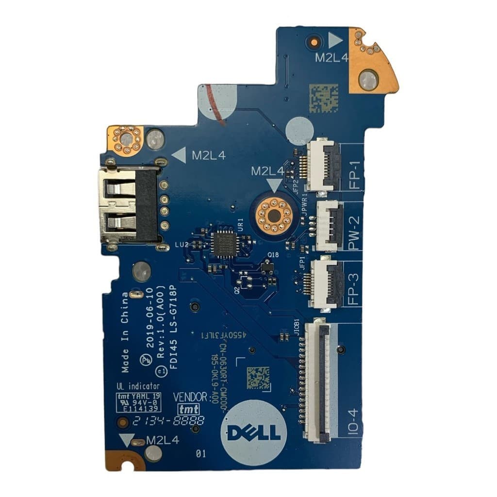 Placa Filha Leitor Cartão/usb Notebook Dell Inspiron 3501
