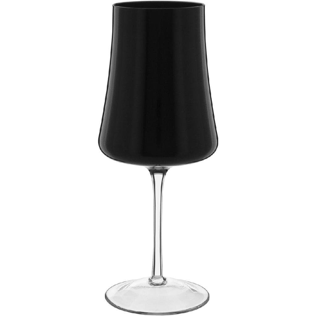 Jogo 2 Taças Água Vinho Home&Co Latour Vidro 560ml 24x10x10cm Preto
