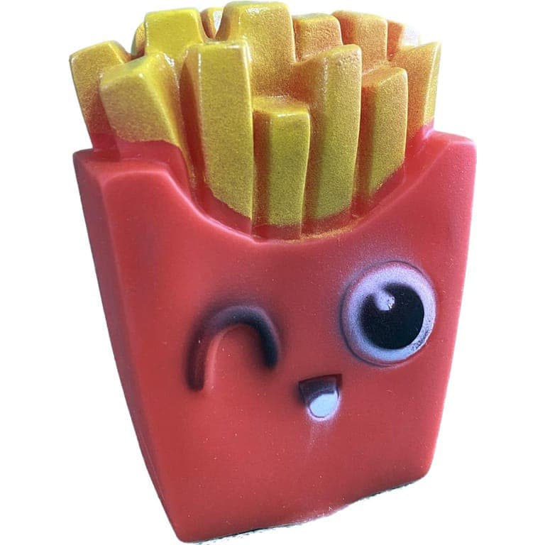 Mordedor Para Pet Batata Frita com apito 10,5cm