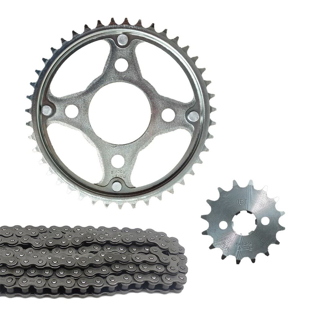 Kit Relacao Titan 150 Coroa 43 Dentes Pinhao 16 Dentes
