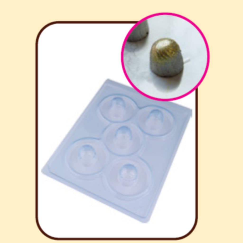 Forma com Silicone 3 partes para Chocolate Bombom Decorado - Forma para chocolate - Forma ovo de Páscoa