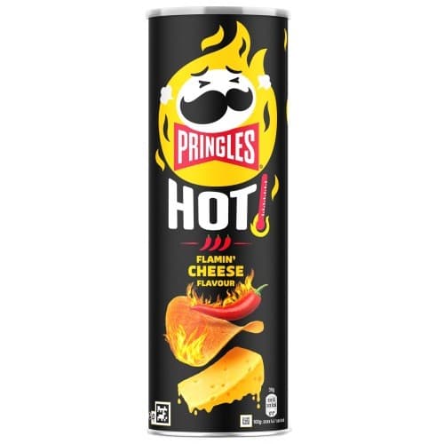 Batata Pringles Hot Flamin Cheese Flavour Importado Bélgica
