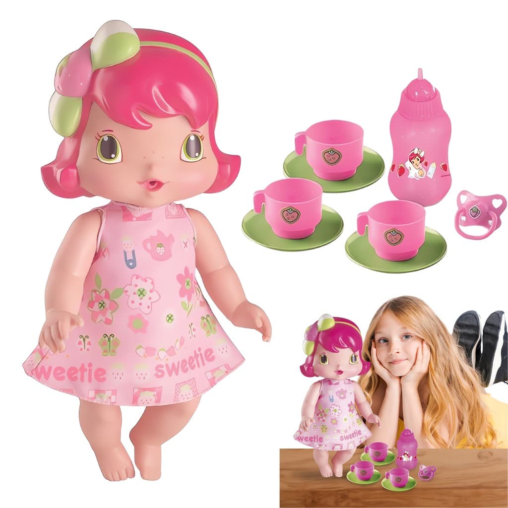 Boneca Moranguinho Baby Chazinho Da Tarde Com Acessórios