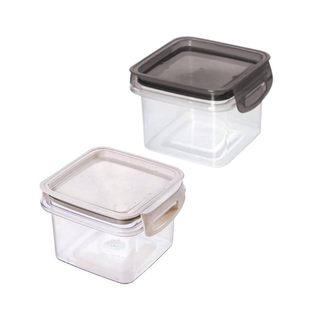 Pote Hermético com Travas 380ml Plasútil Borracha Cozinha Alimentos Vedação Modular Armazenamento