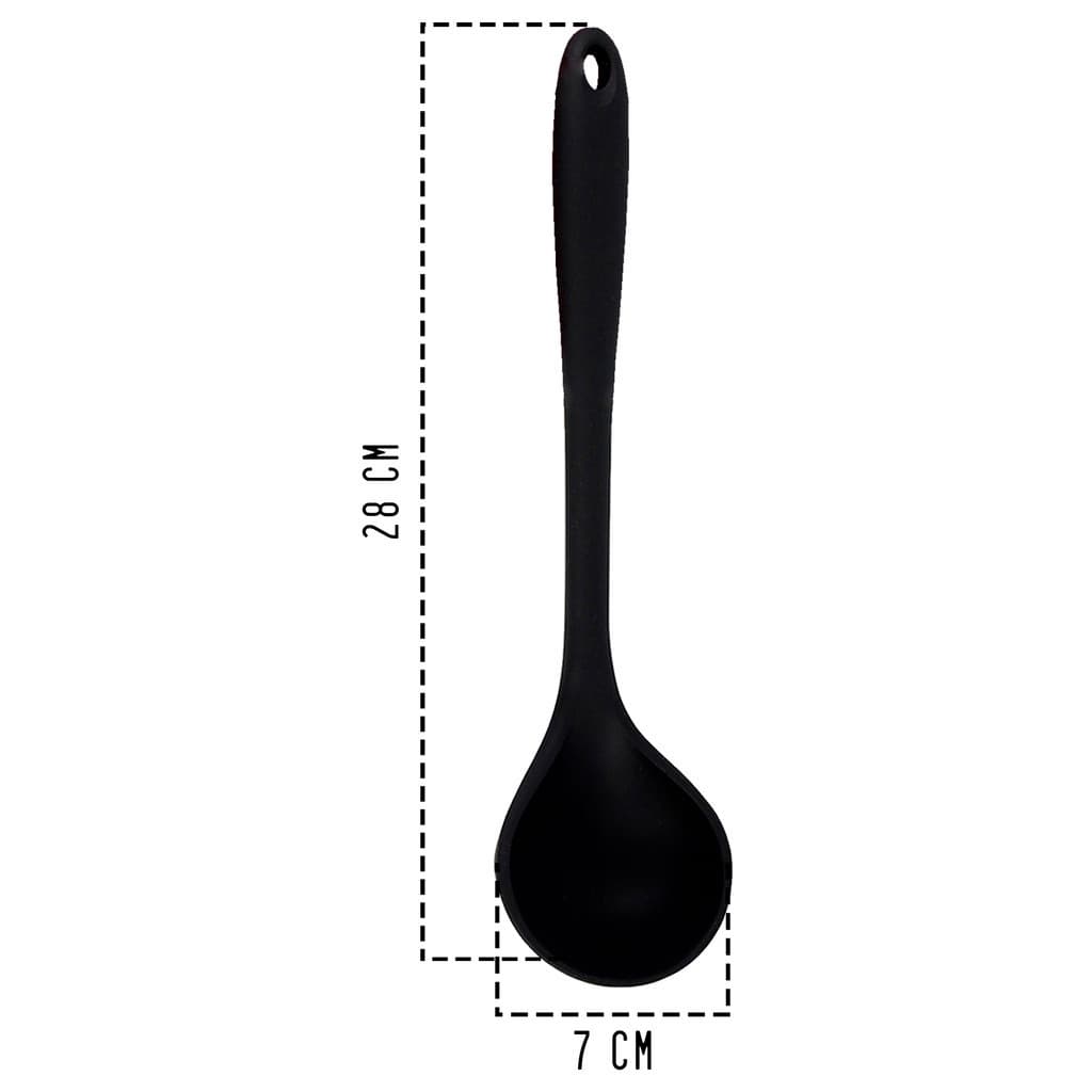 Concha Talheres De Silicone Não Risca Preta