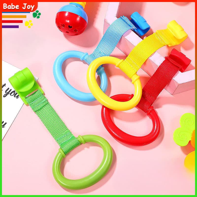 1/4 Pçs Berço Do Bebê Puxar Anéis Ganchos / Ganchos Para Uso Geral De Cama De Plástico Puxar Bebê