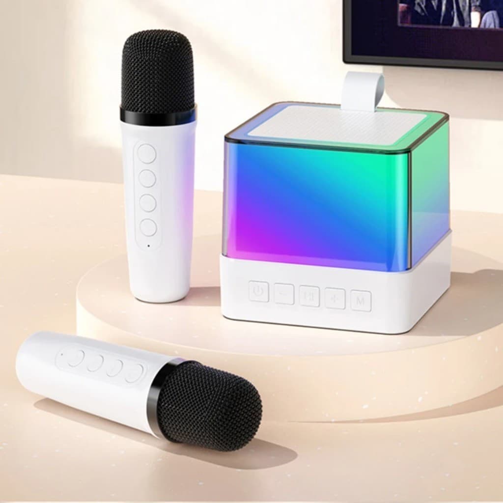 K18 Microfone Karaoke Sem Fio para Crianças, Microfone Portátil, Portátil, Cantando, Leitor de Música, Presentes de Aniversário, Meninas e Meninos K12