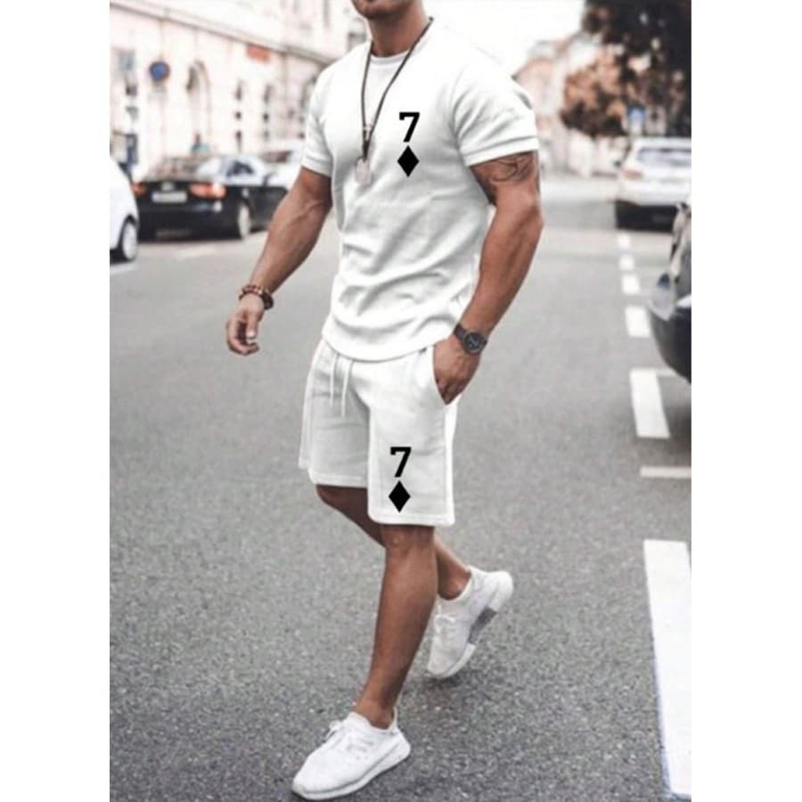 Kit Camiseta + Bermuda Masculino 7ouro Moda