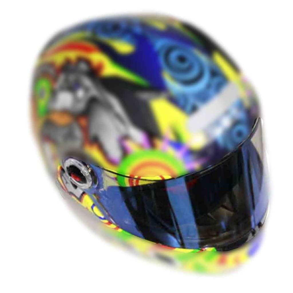 Viseira Capacete Ls2 Ff358 Azul Iridium Light Dia Noite